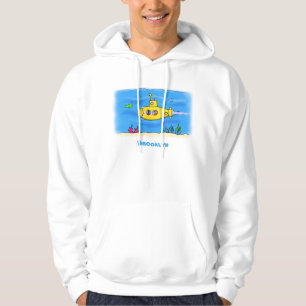 Veste À Capuche Caricature sous-marine joyeuse