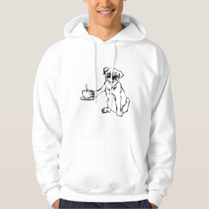 Veste À Capuche Carlin Café Carlins Noir Et Blanc