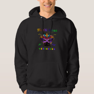 Veste À Capuche Carlin Chien Mardi Gras Masque Casquette perle ave