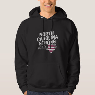 Veste À Capuche Caroline du Nord forte avec le drapeau de NC State