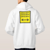 VESTE À CAPUCHE CARRÉ DE SIGNE DE DÉVIATION (Dos)