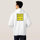 VESTE À CAPUCHE CARRÉ DE SIGNE DE DÉVIATION (Dos entier)