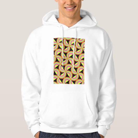 Veste À Capuche Carrés psychédéliques (Devant)