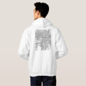 Veste À Capuche Carte d'Ankara Turquie (Dos entier)