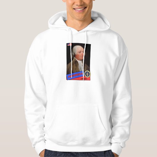 Veste À Capuche Carte de baseball de John Adams (Devant)