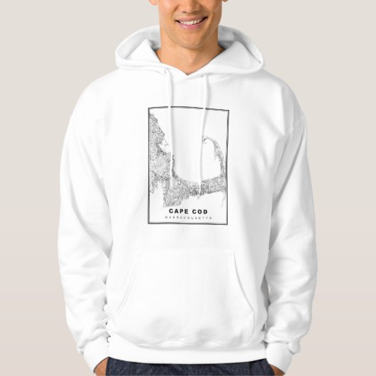 Veste À Capuche Carte de Cape Cod (Devant)