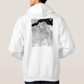 Veste À Capuche Carte de Kinshasa RD Congo (Dos)