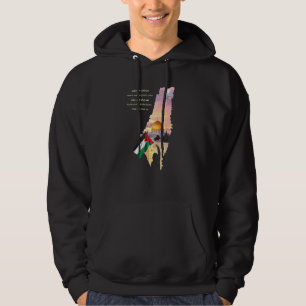 Veste À Capuche Carte de la Palestine Drapeau palestinien Hommes F