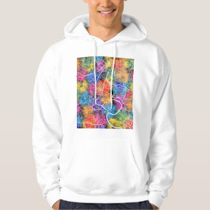 Veste À Capuche Carte de la ville de Bangkok Thaïlande