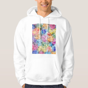 Veste À Capuche Carte de la ville de Bengaluru Karnataka