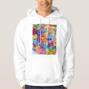 Veste À Capuche Carte de la ville de Manaus Brésil