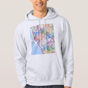 Veste À Capuche Carte de la ville de Manille Philippines