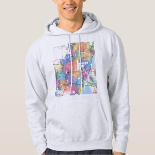 Veste À Capuche Carte de la ville d'Omsk Russie