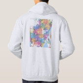 Veste À Capuche Carte de la ville d'Omsk Russie (Dos)