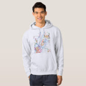 Veste À Capuche Carte de la ville d'Oufa Russie (Devant entier)