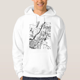 Veste À Capuche Carte de la ville d'Oufa Russie
