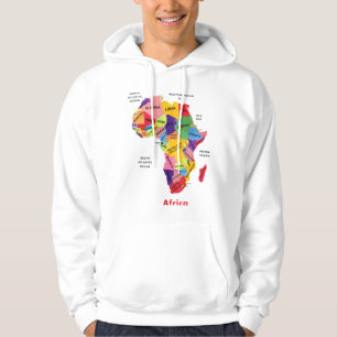 Veste À Capuche Carte de l'Afrique