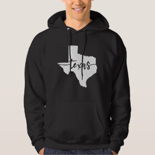 Veste À Capuche Carte de l'état du Texas USA