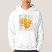 Veste À Capuche Carte De Lituanie (Devant)