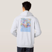 Veste À Capuche Carte de Singapour (Dos entier)