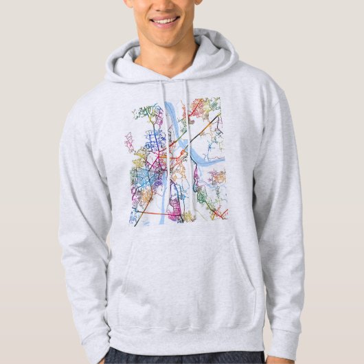 Veste À Capuche Carte de Thane Maharashtra (Devant)