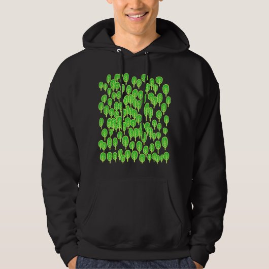 Veste À Capuche Carte des bois - Tons verts (Devant)