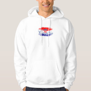 Veste À Capuche Carte du drapeau de la Croatie