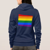 Veste À Capuche Carte du drapeau de l'État américain pour les LGBT (Dos)