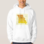 Veste À Capuche Carte Du Missouri (Devant)