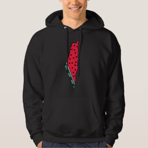 Veste À Capuche carte graphique de la pastèque palestine colorée