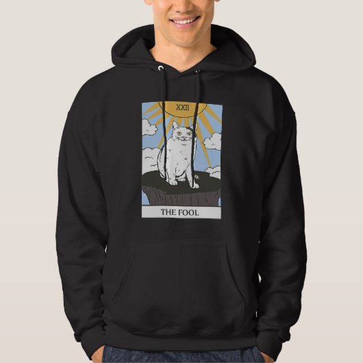 Veste À Capuche Carte Tarot Cat Le Mème Fool Chat (Devant)