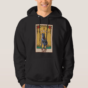 Veste À Capuche Carte Tarot Occult Magie Occultisme Chien Canne Co