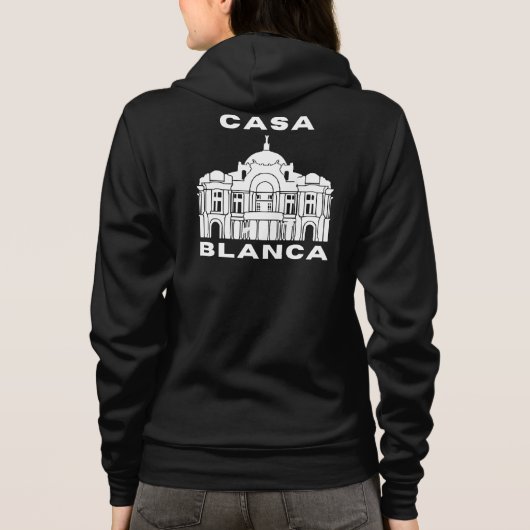 Veste À Capuche Casa Blanca, Maison Blanche (Dos)