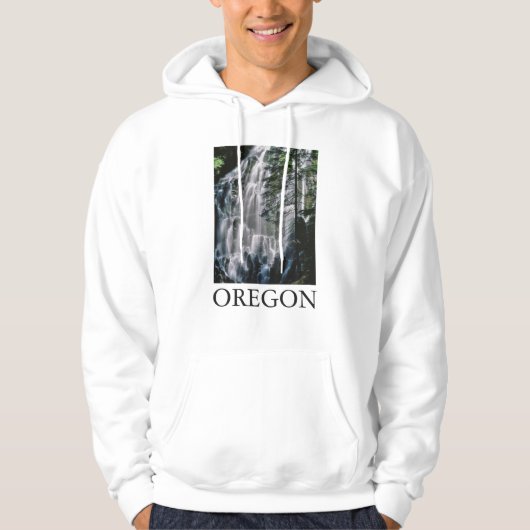 Veste À Capuche Cascade en forêt, Oregon (Devant)