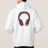 Veste À Capuche casque dj couleur (Dos)
