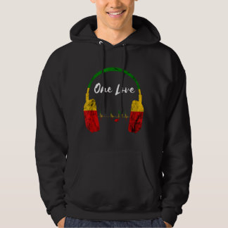 Veste À Capuche Casques Rasta Reggae Musique Jamaïcaine Pride One 