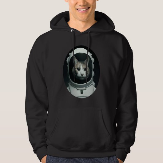 Veste À Capuche cat as an astronaut in space (Devant)