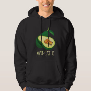 Veste À Capuche Cat Dormant Avocado Cute Animal Pun