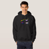 Veste À Capuche Cat Lgbt Trans Asexual Nonbinary (Devant entier)