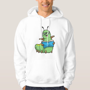 Veste À Capuche Caterpillar Nerd avec livre et lunettes