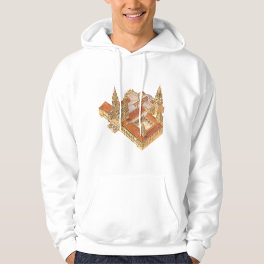 Veste À Capuche Cathédrale de Saint-Jacques-de-Compostelle. (Devant)