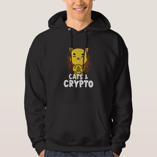 Veste À Capuche Cats And Crypto Cryptocurrency Blockchain Trader F (Devant)