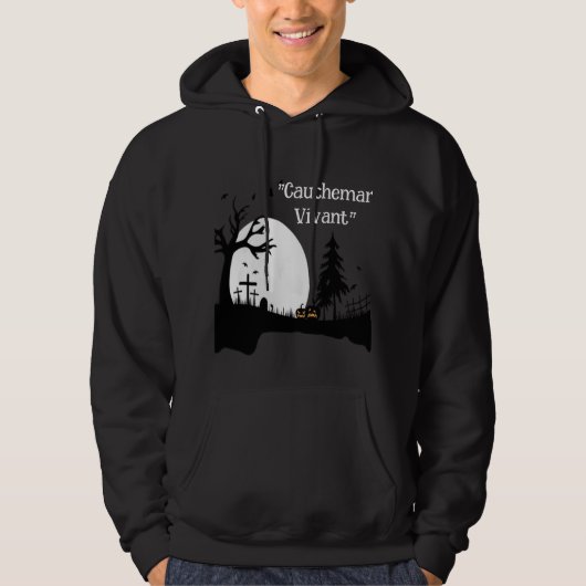 Veste à Capuche "Cauchemar Vivant" – Style Effraya (Devant)