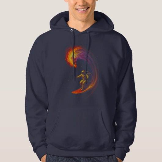 Veste À Capuche Cavalier de la Vague Cosmique (Devant)