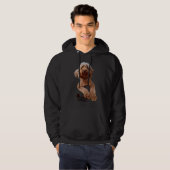 Veste À Capuche Cavapoo Chien Chien Chien Chien Jeu Cavalier King (Devant entier)
