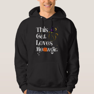 Veste À Capuche Ce Chat Aime Magic Chat Meowgic sorcière