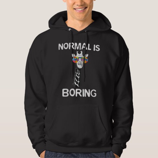 Veste À Capuche Ce design graphique amusant présente girafe avec c (Devant)
