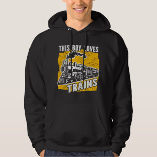 Veste À Capuche Ce garçon aime les trains locomotive train