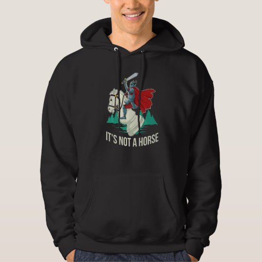 Veste À Capuche Ce n'est pas un cheval d'échecs (Devant)