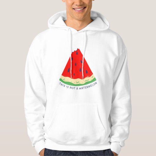 Veste À Capuche Ce n'est pas une pastèque (Devant)